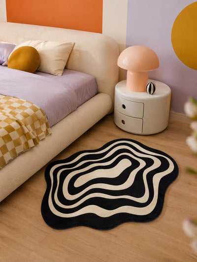 Wavy Ripple Illusion Mat + Dopamine Decor Bath Mat