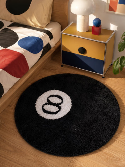 8 Ball Round Acrylic Rug