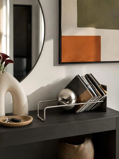Mid-Century Metal Desktop Bookshelf