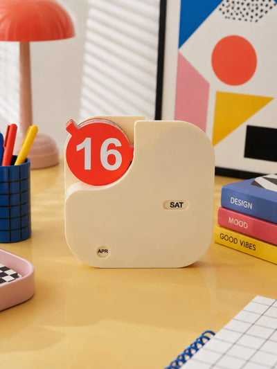Minimalist Plastic Flip Perpetual Calendar