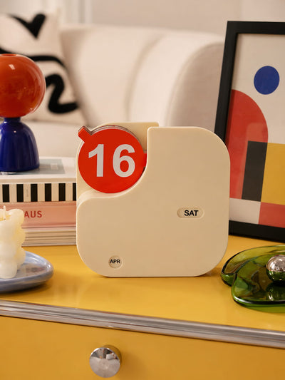 Minimalist Plastic Flip Perpetual Calendar