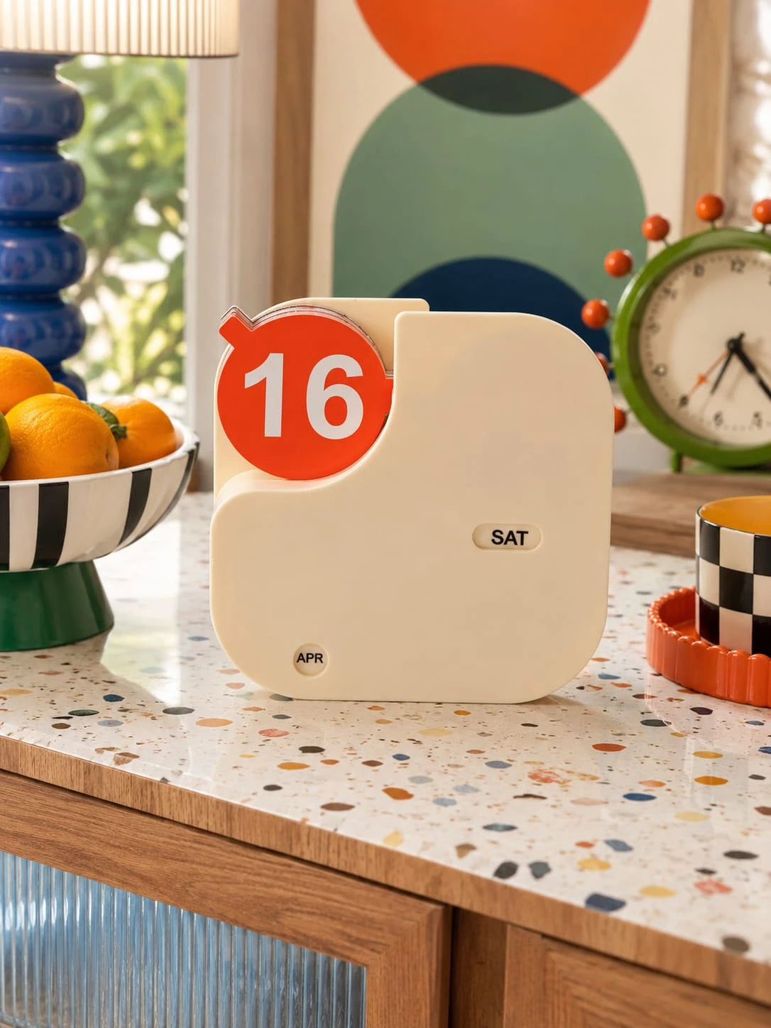 Minimalist Plastic Flip Perpetual Calendar