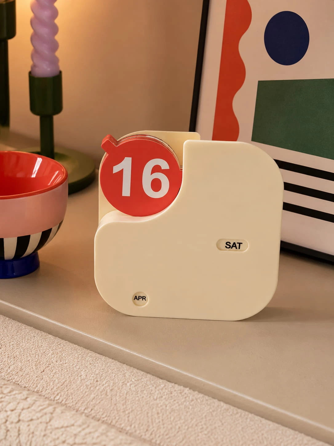 Minimalist Plastic Flip Perpetual Calendar