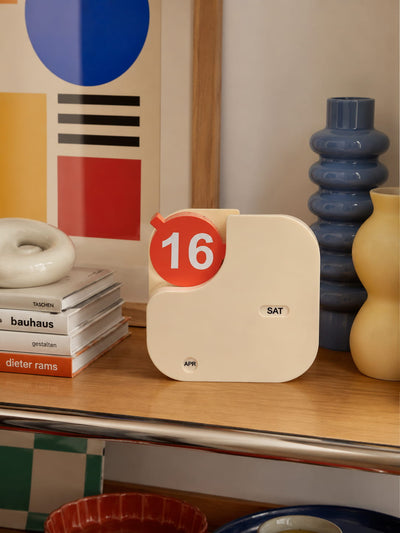 Minimalist Plastic Flip Perpetual Calendar