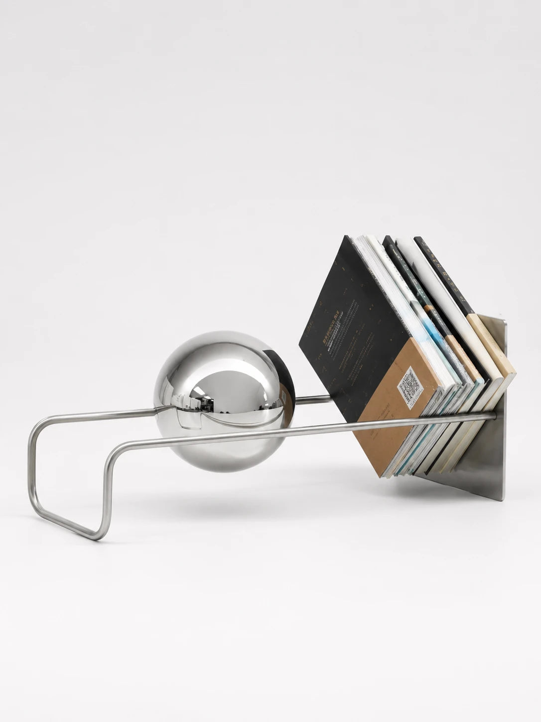 Mid-Century Metal Desktop Bookshelf