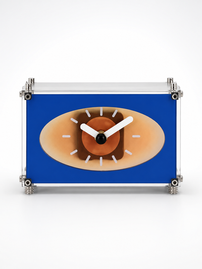 Eclectic Industrial Acrylic Desk Clock — Vibrant Color Series