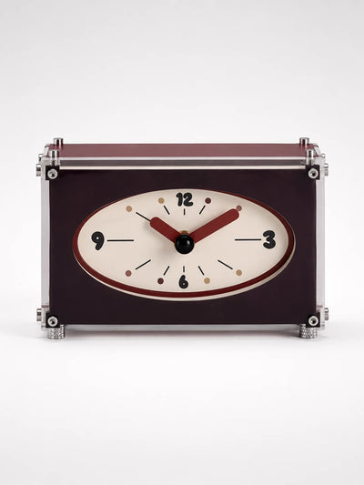 Eclectic Industrial Acrylic Desk Clock — Vibrant Color Series