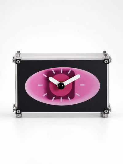 Eclectic Industrial Acrylic Desk Clock — Vibrant Color Series
