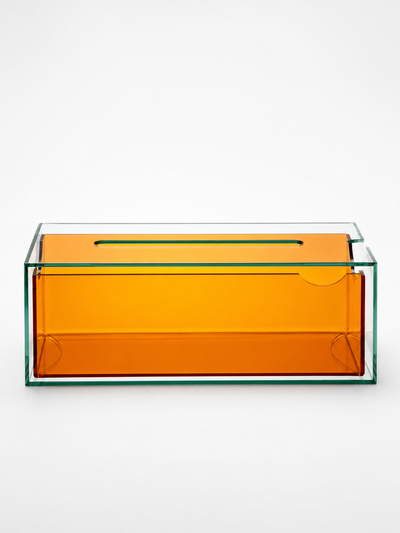 Transparent Acrylic Tissue Box — Dopamine Decor Accent