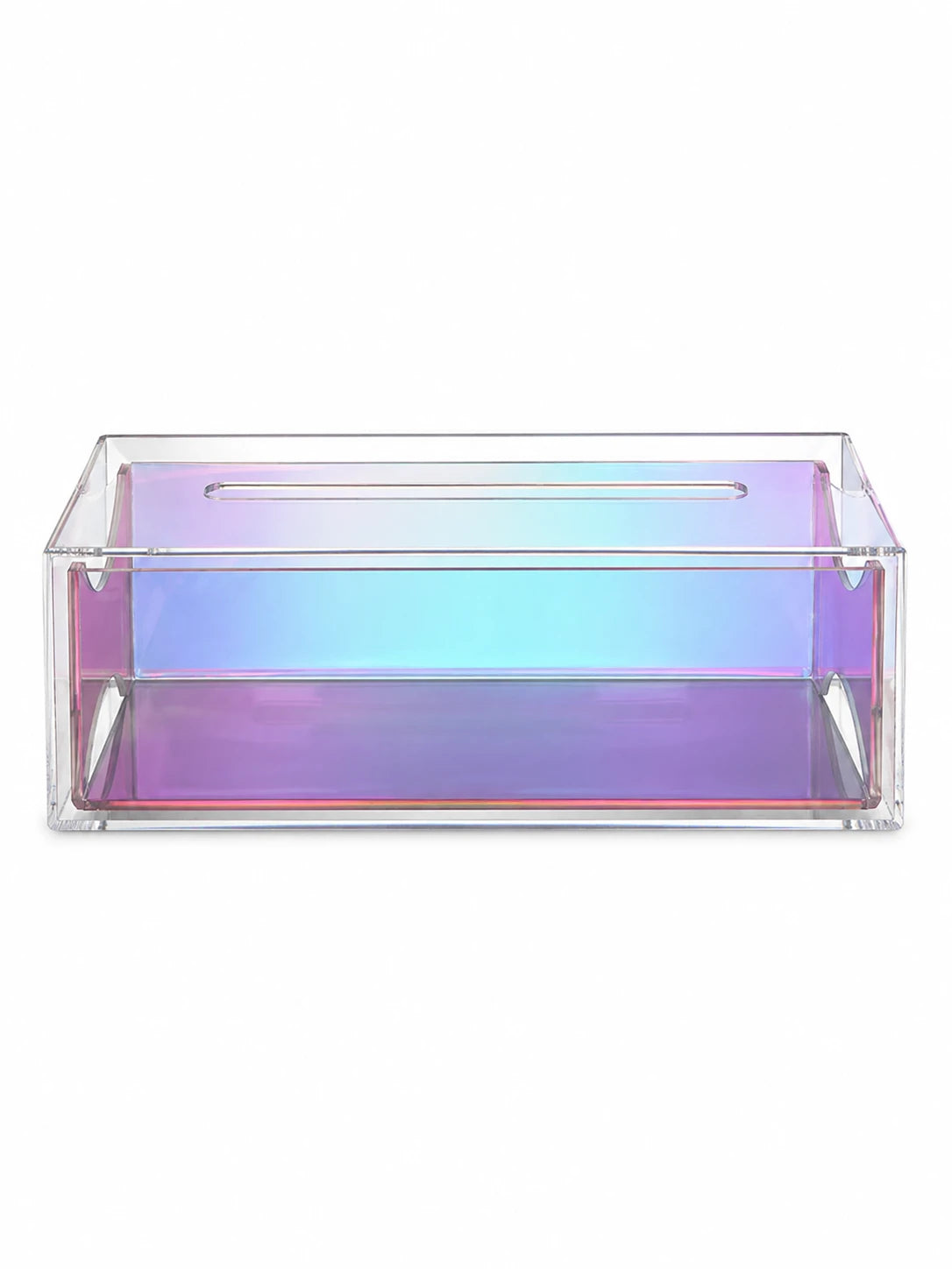 Transparent Acrylic Tissue Box — Dopamine Decor Accent