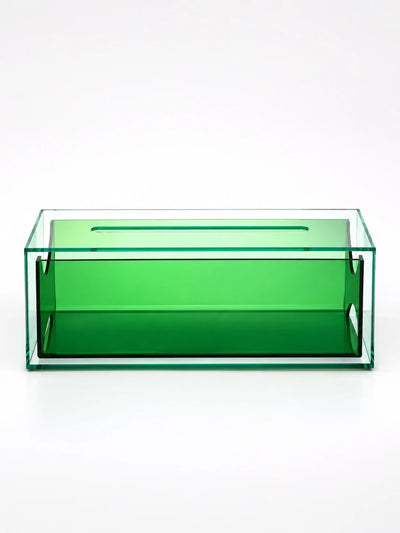 Transparent Acrylic Tissue Box — Dopamine Decor Accent