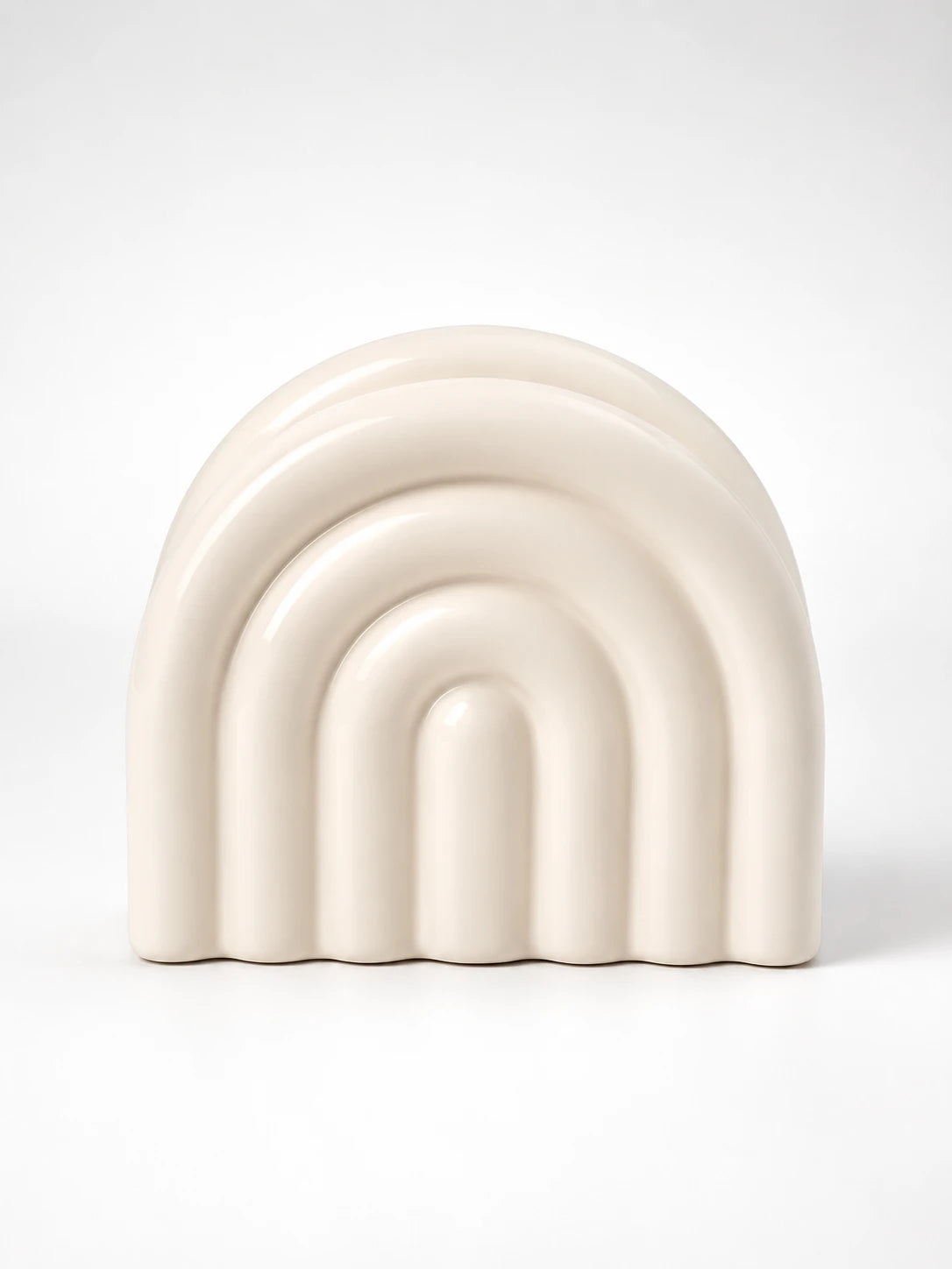 Ceramic Napkin Holder — Sculptural Arch