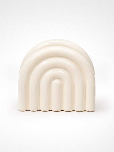 Ceramic Napkin Holder — Sculptural Arch