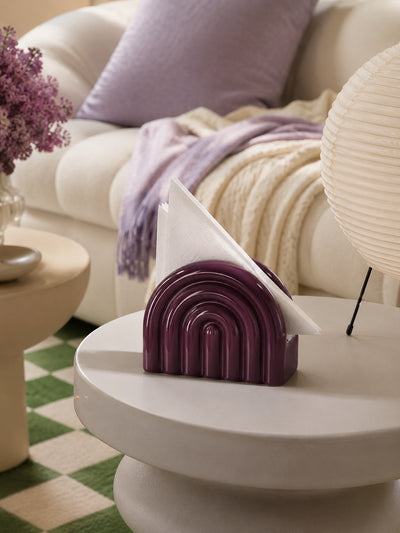 Ceramic Napkin Holder — Sculptural Arch