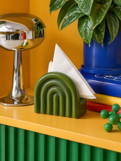 Ceramic Napkin Holder — Sculptural Arch
