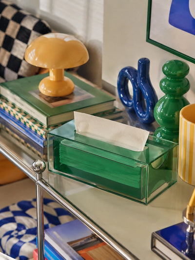 Transparent Acrylic Tissue Box — Dopamine Decor Accent