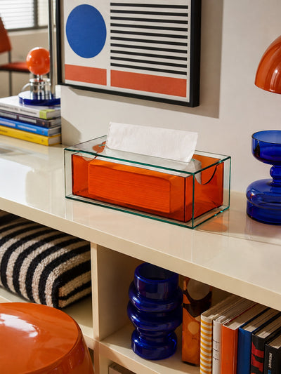 Transparent Acrylic Tissue Box — Dopamine Decor Accent