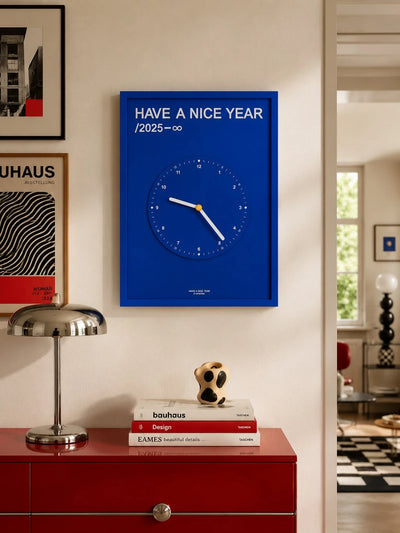 Vintage Minimalist Wall Clock | Statement Graphic Analog Timepiece
