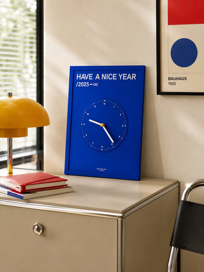 Vintage Minimalist Wall Clock | Statement Graphic Analog Timepiece