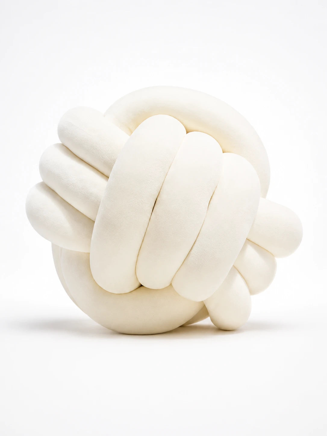 Knotted Ball Throw Pillow: Soft Sculptural Decor