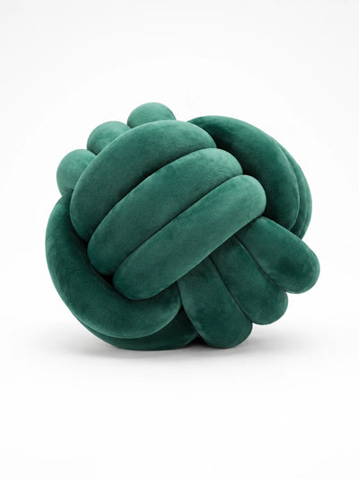 Knotted Ball Throw Pillow: Soft Sculptural Decor