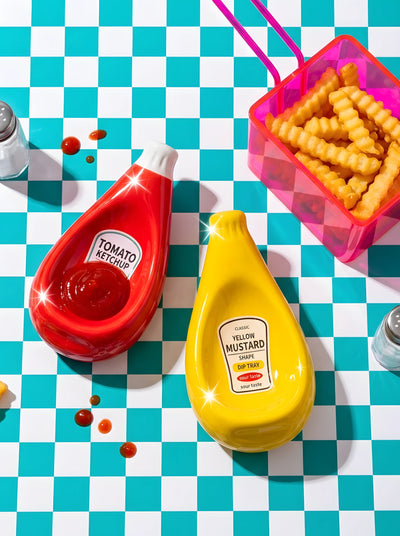 Ceramic Sauce-Bottle Dipping Bowls: The Eclectic Table Essential