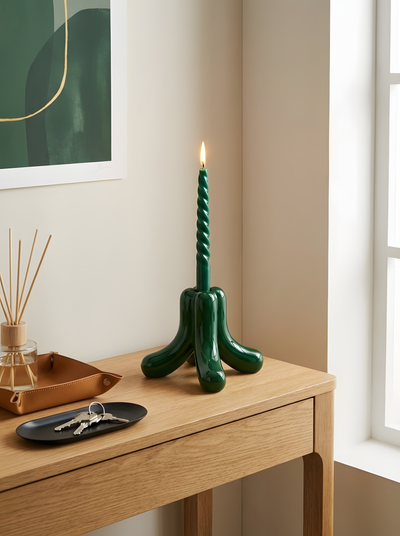 Sculptural Ceramic Candle Holder – Playful Modern Decor