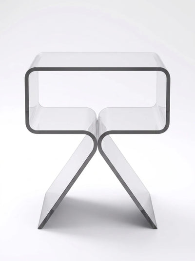 Translucent Acrylic Bedside Table: Floating Minimalist Nightstand