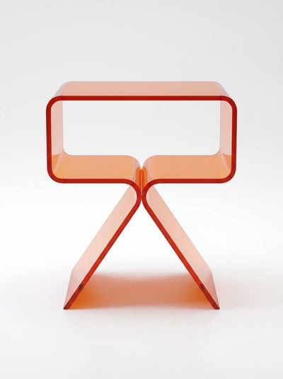 Translucent Acrylic Bedside Table: Floating Minimalist Nightstand