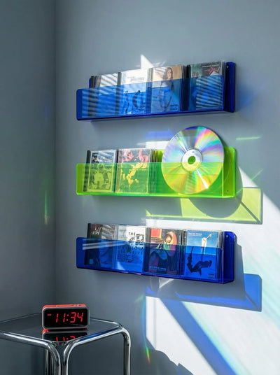 Tinted Acrylic Floating Wall Shelf — Dopamine Decor Display