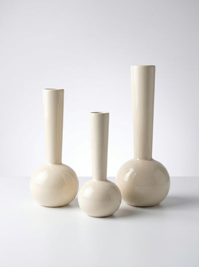 Sculptural Glass Hydroponic Vase – Modern Tall Centerpiece