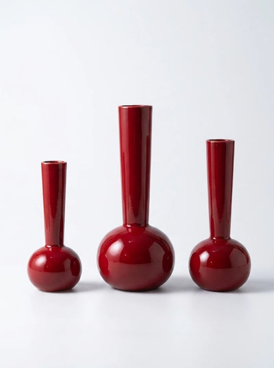 Sculptural Hydroponic Stem Vase — Minimalist Glass Decor