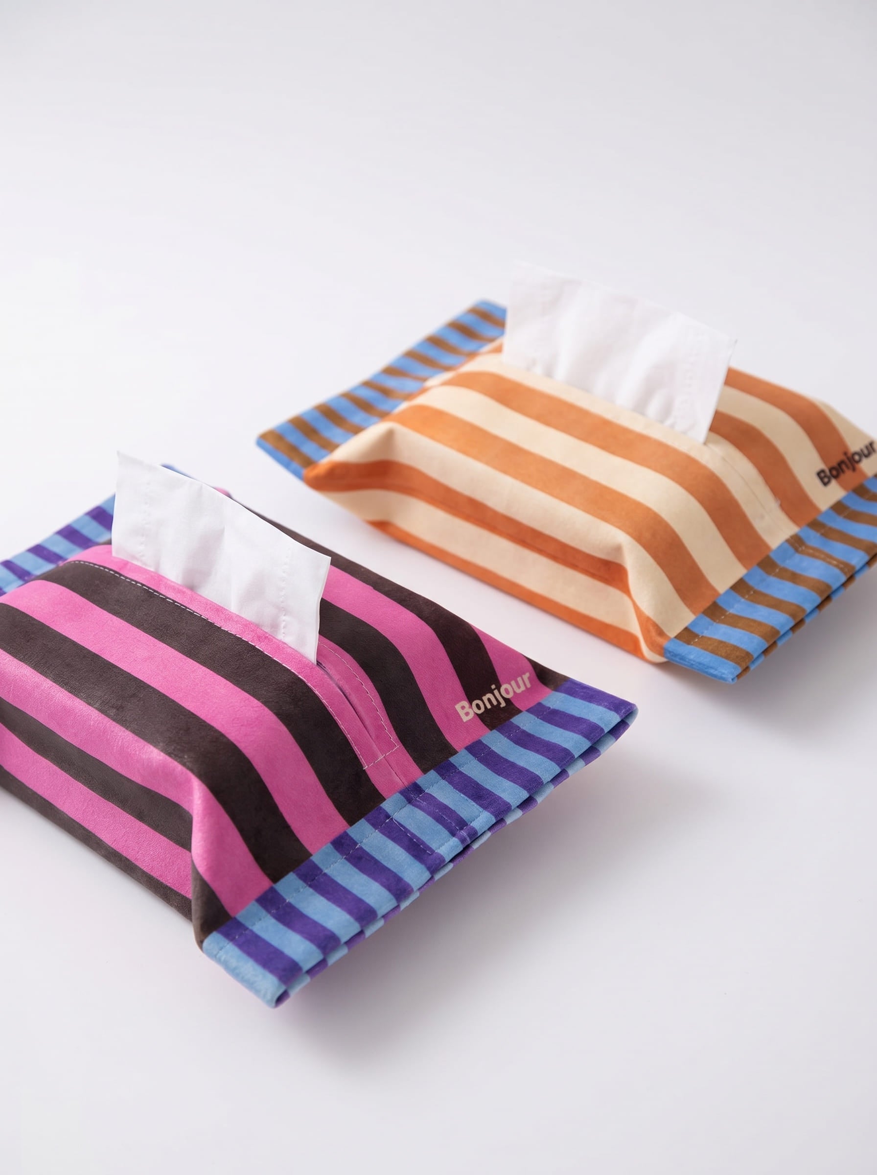 Memphis Vintage-Style Tissue Holder – Retro Geometric Tissue Box