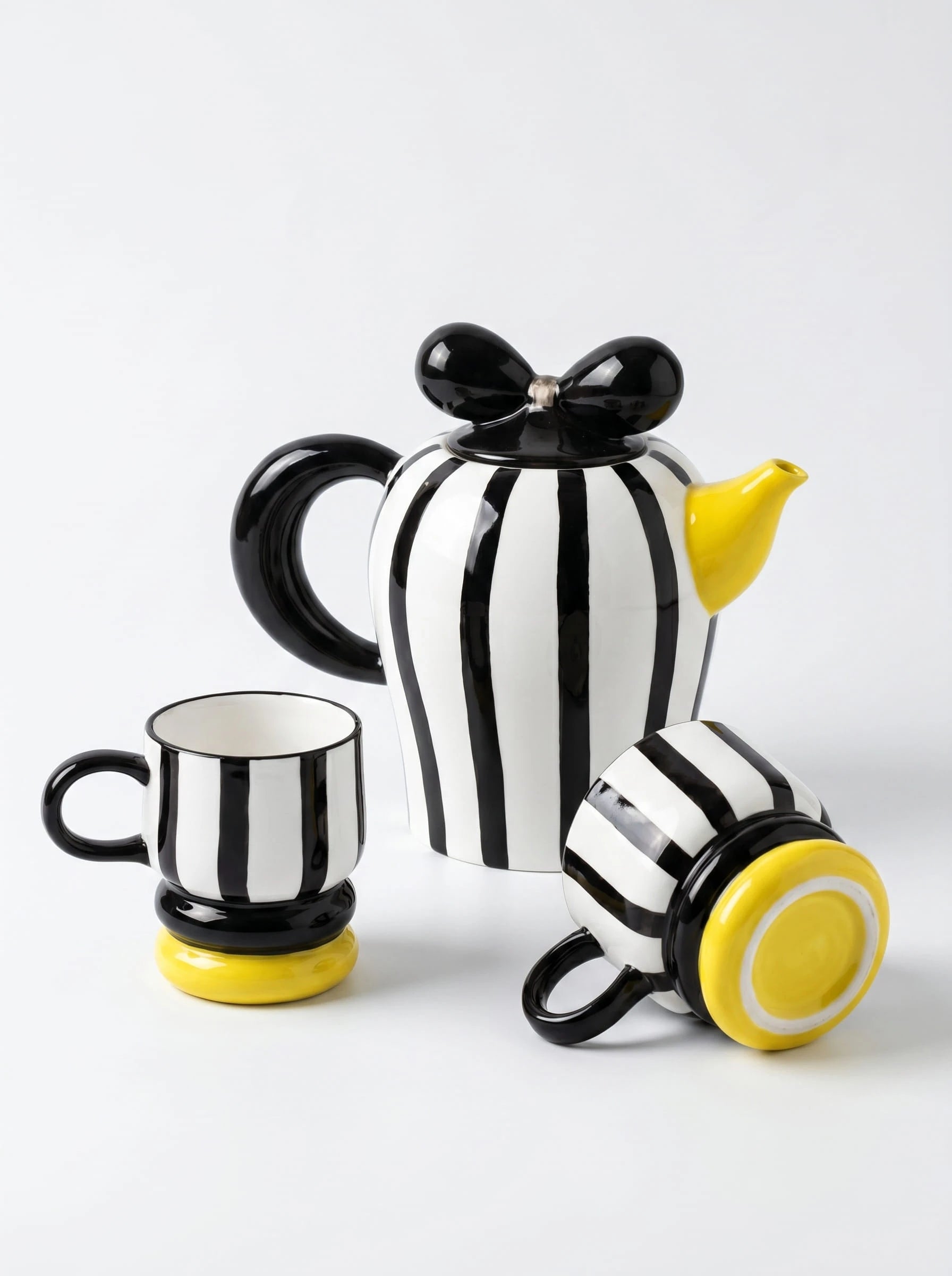 Handcrafted Ceramic Tea and Coffee Pot Set — Cohesive Tableware