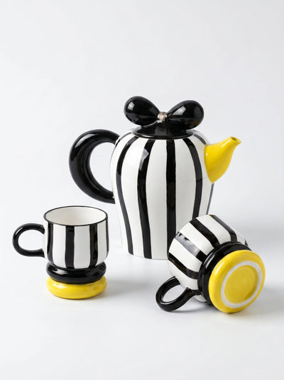 Handcrafted Ceramic Tea and Coffee Pot Set — Cohesive Tableware