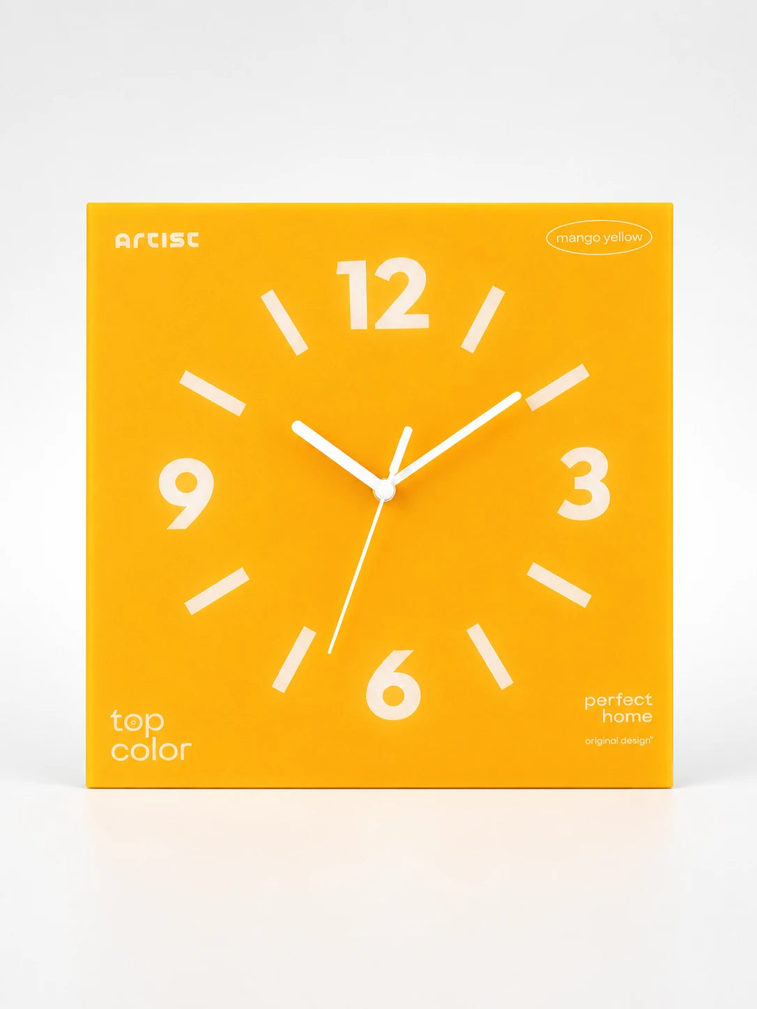 Frameless Silent Square Wall Clock