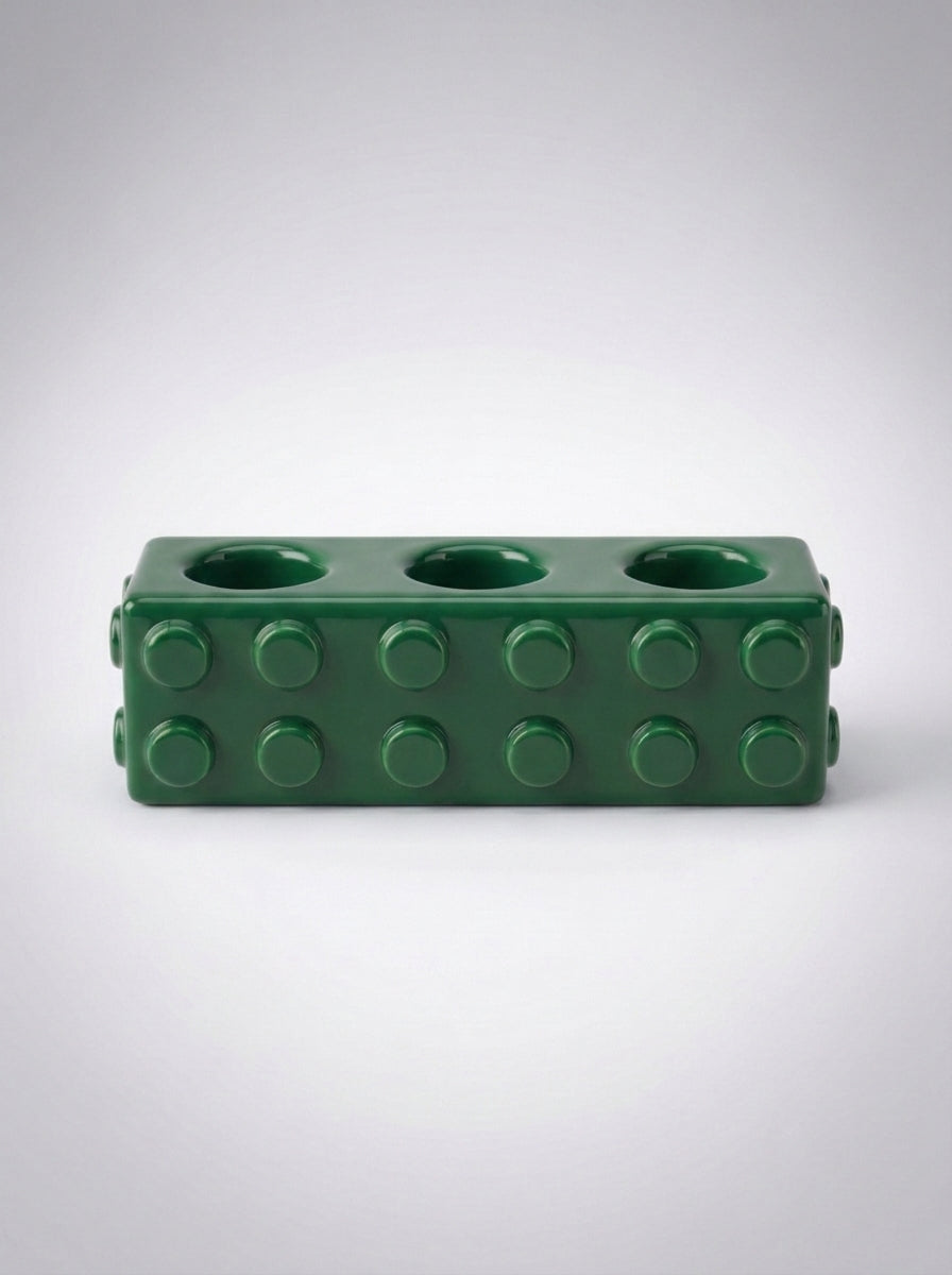 Building Block Ceramic Toothbrush Holder