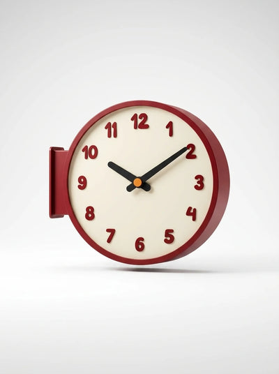 Corner-Mounted Acrylic Wall Clock — The Multi-Zone Sanctuary Timepiece