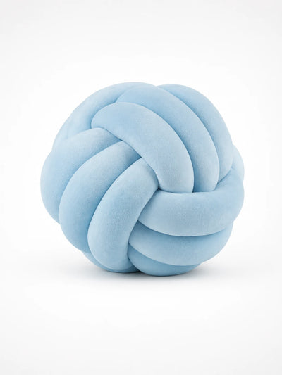 Knotted Ball Throw Pillow: Soft Sculptural Decor