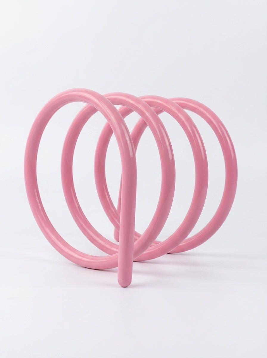 Minimalist Line Metal Bookshelf – Curved Desktop Organizer