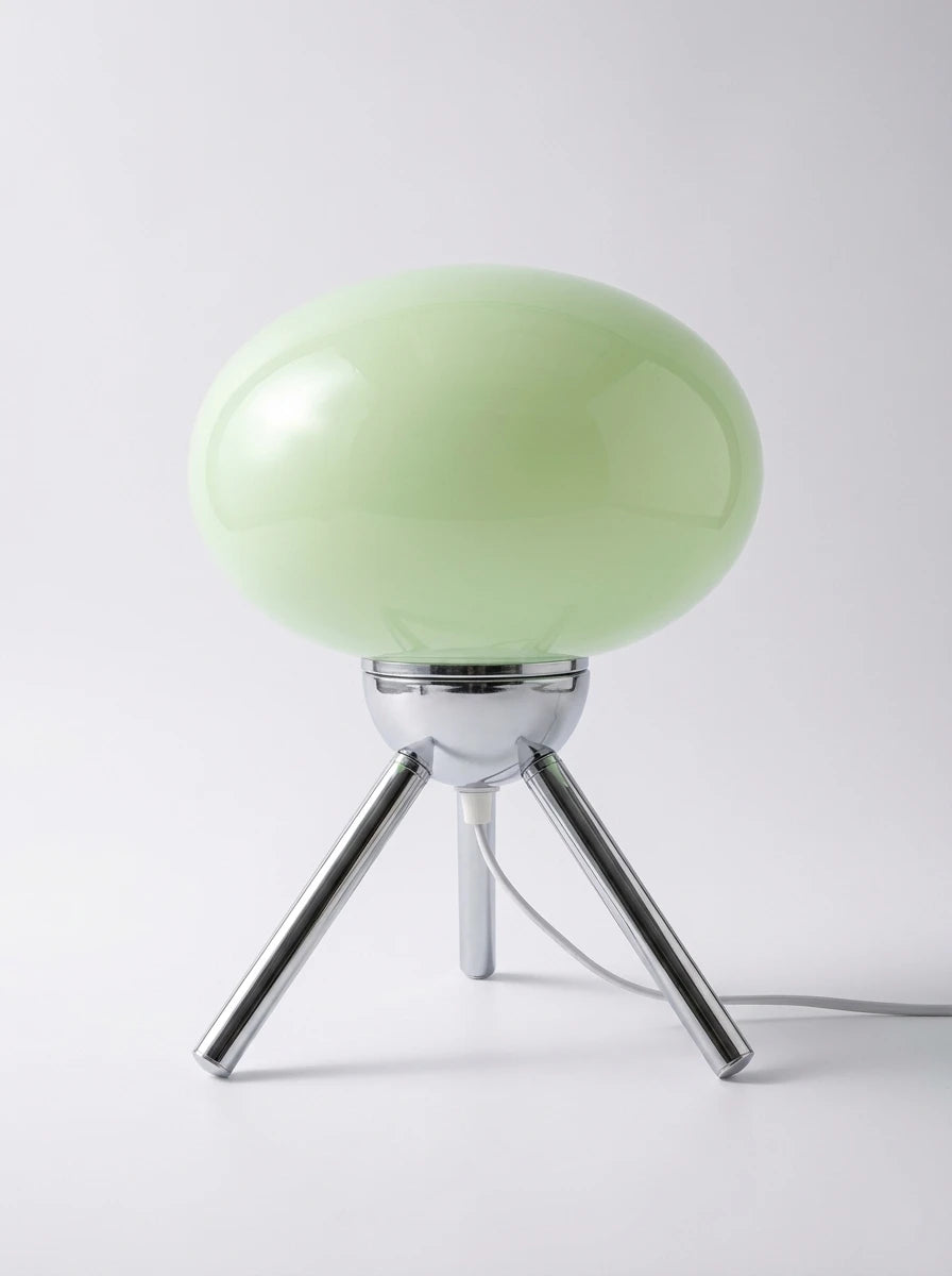Mid-Century Modern Tripod Mushroom Lamp: Space Age Ambient Lighting