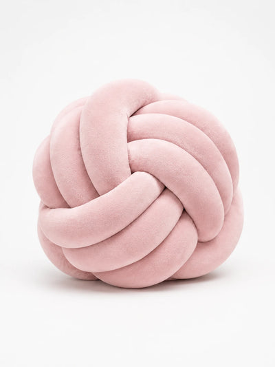 Knotted Ball Throw Pillow: Soft Sculptural Decor