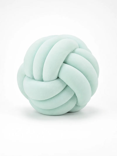 Knotted Ball Throw Pillow: Soft Sculptural Decor