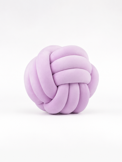 Knotted Ball Throw Pillow: Soft Sculptural Decor