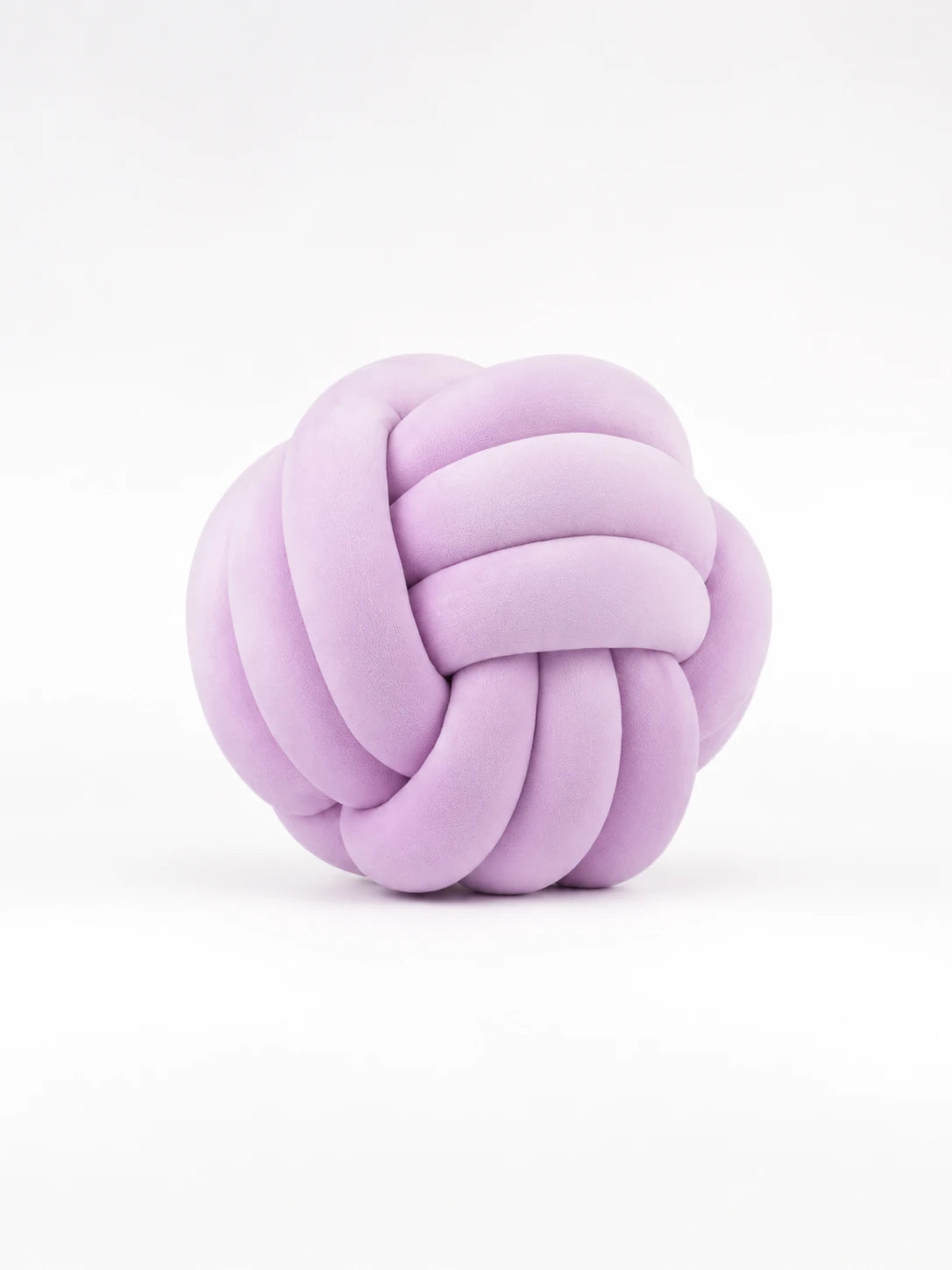Knotted Ball Throw Pillow: Soft Sculptural Decor