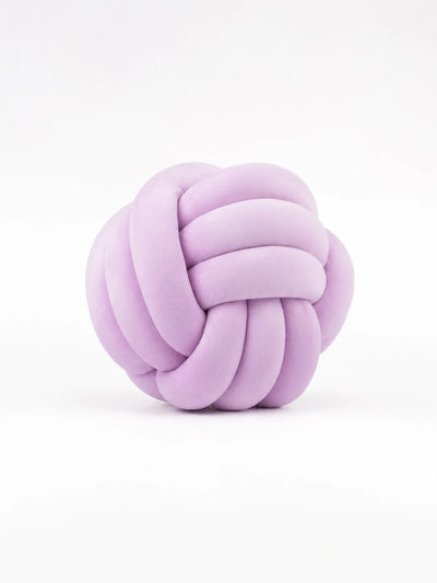 Knotted Ball Throw Pillow: Soft Sculptural Decor