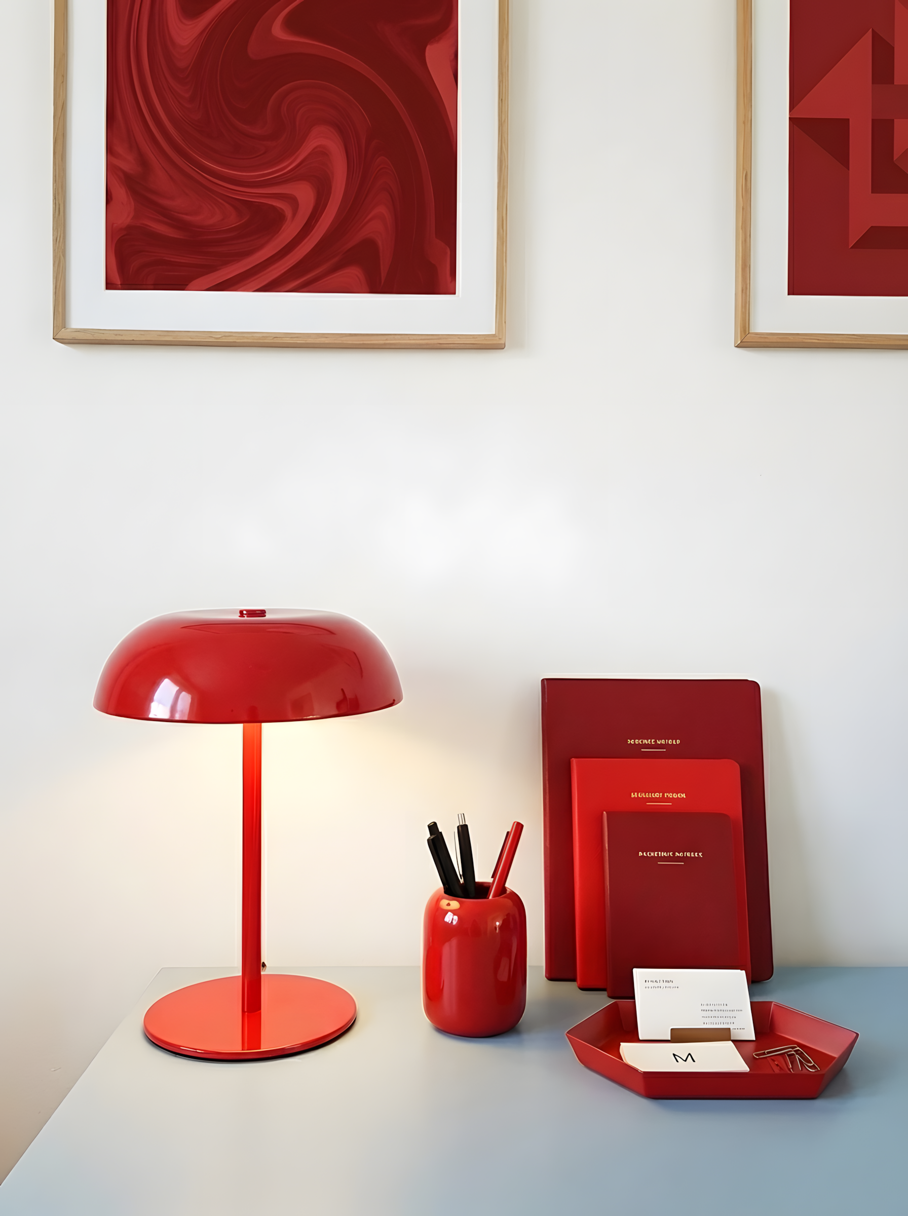 Cordless Mushroom Table Lamp – Dimmable Metal Ambient Light
