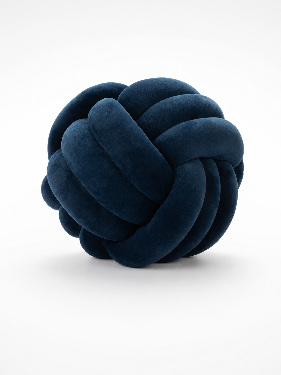 Knotted Ball Throw Pillow: Soft Sculptural Decor
