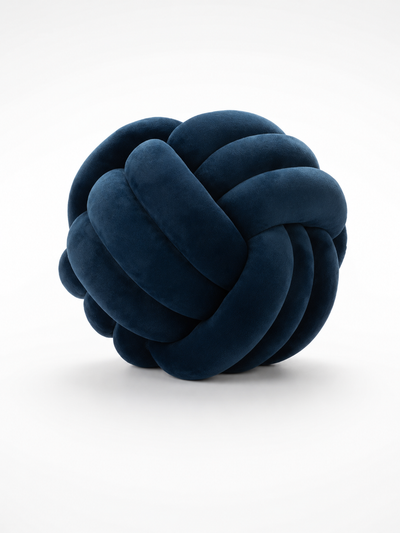Knotted Ball Throw Pillow: Soft Sculptural Decor