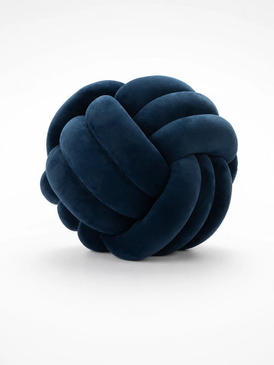 Knotted Ball Throw Pillow: Soft Sculptural Decor